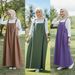 Women's Clothing Women's Loose Casual Denim Overalls Skirt Spring/Summer Southeast Asian Malaysian Fashion Modest Abaya Dress_ecoleips.com