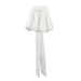 Aria Basics Aria Basics French-style Satin Sexy Strapless Backless Tie-up Camisole 2025 European And American Spring-summer Fashion New_ecoleips.com