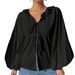 Voya Women's Simple And Intellectual Style T-Shirt, Autumn/Winter Oversized Batwing Sleeve Loose Cardigan Top_ecoleips.com
