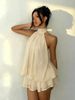 Neck Chiffon Short Skirt Sexy Coffee Break Sanya Vacation Dress Dress Vacation Style Dress_ecoleips.com
