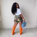 Women's Clothing Camouflage Printed Patch Pocket Stitching Workwear Shorts_ecoleips.com