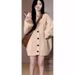K Soft And Tender New Loose Cardigan For Women; Casual Knit Sweater; Lazy Style Pullover_ecoleips.com