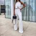 Women's Clothing Summer Women's Clothing Ins New Fashion Half High Collar Sleeveless Slim Jumpsuit_ecoleips.com