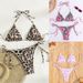 New Style Bikini European And American Style Printed Leopard Print Triangle Cup Sexy Two Piece Bikini Swimsuit For Women_ecoleips.com