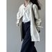 Yanshuang British Style Stand Collar Trench Women, Loose Casual Tie Waist Short Coat For Autumn 82585_ecoleips.com