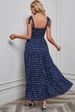 Women's Clothing Sexy Backless Floral Print Dress Strapless Gown High Waist Long Skirt Self Vacation Style Dress_ecoleips.com