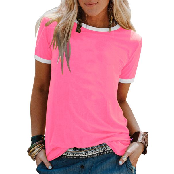Women's Clothing Summer New Women's Custom Z Bottoming Shirt Tops Loose Round Neck Short Sleeve T Shirt_ecoleips.com