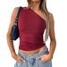 Women's Clothing Summer Hot Girl Suspenders Unique Off Shoulder Tops For Women, Bottoming T Shirts, Navel Baring Clothing For Women_ecoleips.com