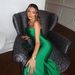 Elegant Evening Gown for Women Green Strapless Mermaid Style for Cocktail Parties Prom And Formal Events_ecoleips.com