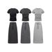BE Wear | 2025 Summer Heavy Industry Ribbon Splicing T-Shirt Straight Tube Skirt Temperament Set For Women's Luxury_ecoleips.com