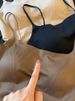 Women's Camisole With Built-in Chest Pad New Summer Style Wearable Outside Or As Layering Fishbone Structure Integrated Bra-s_ecoleips.com