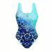 Women's 3D Print One Piece Swimsuit Tie-Dye Animal Print Design Full Coverage Comfortable Fit Swimwear_ecoleips.com