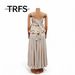 Beach Cover-Up Women's Clothing Set High-Low Skirt Strappy Crop Top Ruffled Hem Flowy Sizes M L XL XXL XXXL_ecoleips.com