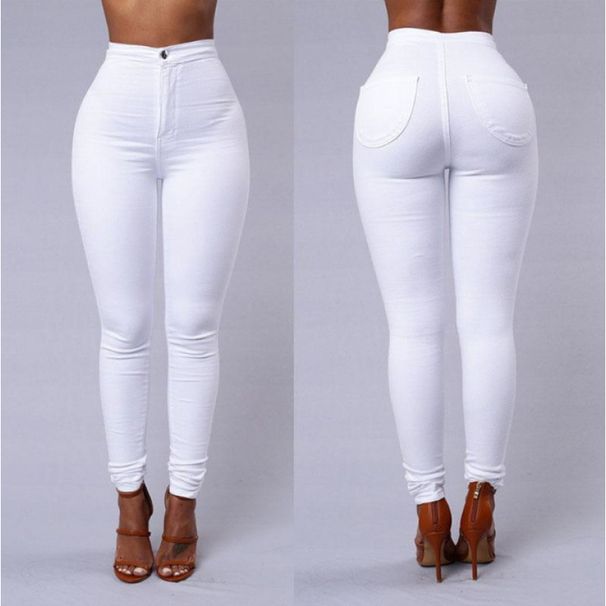 Stretchy Candy Color Slim Fit Casual Pants - Polyester & Cotton Blend, Comfortable & Stylish For Women & Men_ecoleips.com
