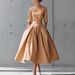 Women's Fashionable Casual Elegant A-Line Dress European American Style Three Quarter Sleeve Solid Color Personalized Design_ecoleips.com