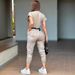 Women's Clothing Zipper Overalls Short Sleeved Lapel Multi Pocket Belt Jumpsuit_ecoleips.com