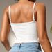 In Stock: 2025 Summer New Women's Clothing Lace Patchwork Ruffled Backless Short Camisole Vest For Women (European And American Style)_ecoleips.com