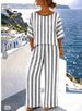 Women's Striped Two Piece Set European American Style Casual Loose Fit Summer Vacation Wide Leg Pants Fashion Cross Border_ecoleips.com