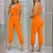 Women's High-Waisted V-Neck Jumpsuit Backless Print Design Spring/Summer New European American Style_ecoleips.com