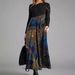 2023 European And American Foreign Trade New Hot-selling Women's Printed Long-sleeve Elegant Fashion Slim-fit_ecoleips.com