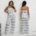 Women's Clothing Tube Top With Loose Trousers Two Piece Sexy Suit_ecoleips.com