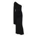 European And American Best-Selling Women's Clothing 2026 Spring New Fashion One-Shoulder Strap Pleated Slim-Fit Solid_ecoleips.com