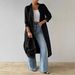 Women's Fashion 2025 Autumn Versatile Long Sleeve Solid Color Cardigan Shirt_ecoleips.com