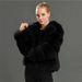 Women's Clothing Elegant Faux Fox Fur Coat – Premium Winter Coat For Women, Suit Collar Design_ecoleips.com