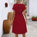 Elegant Solid Color Women's Maxi Dress A-Line Casual Summer Dress Soft Polyester Flowy Relaxed Fit_ecoleips.com