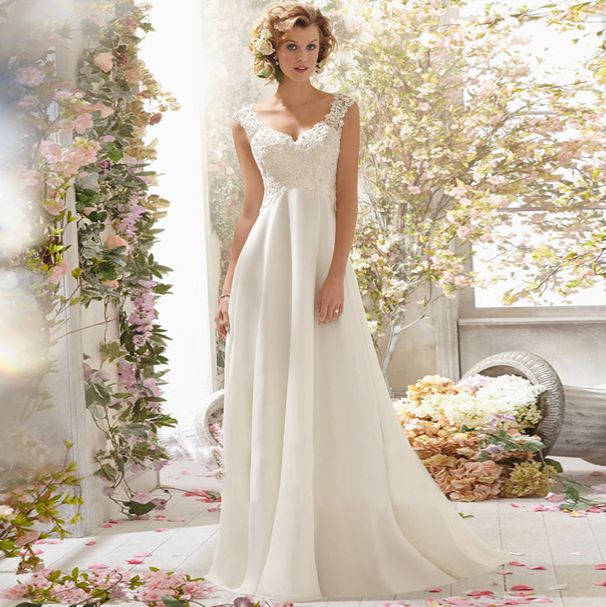 Women's Lace Wedding Dress With Long Train - Elegant 2025 Bridal Gown For Banquet & Evening Events_ecoleips.com