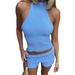 Women's Casual Halter Neck Vest Set Sexy European And American Style Spring Summer Clothing Independent Website Cross Border E Commerce 2026_ecoleips.com