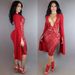 Women Deep V Neck Short Sequin Dress Sexy Slim Waist Cinched Fashion Party Performance Glitter Dress_ecoleips.com