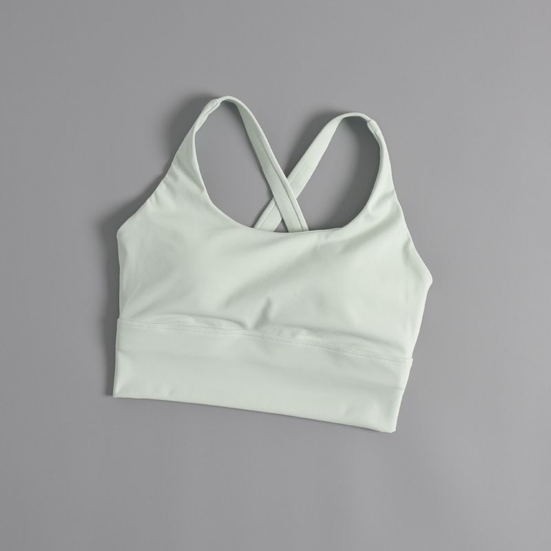 New Style Sports Bra For Running, Seamless, Steel Ring Free, Gathered, Shockproof, Yoga Women's Bra Vest, New Style Beautiful Back Bra_ecoleips.com