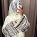 Women's Clothing New Fashion Simple Embroidered Cardigan With Tassels Dress Without Headscarf_ecoleips.com