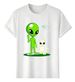 Women's T-Shirts Tshirt Muscle Freaks Cat Cartoon Style Alien_ecoleips.com