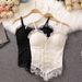 French-style Lace Camisole Straps, Women's Fishbone Strap With Chest Pads, Pure Desire Tube Top, Suitable For Inner Or_ecoleips.com