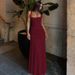 Slim Fit Solid Color Evening Dress European And American Style Back Tie Design Sleeveless Long Bodycon Fashion for Women_ecoleips.com