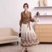 Women's Clothing Plus Size Slim Fit Miyake Suit Collar Pleated Casual Dress For Women Fashionable_ecoleips.com