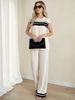 Summer Women's Clothing Set Short Sleeved T-Shirt And Wide Leg Pants Two Piece American Style Design Hot Selling_ecoleips.com