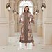 Modest Abaya Dress Ethnic Rhinestone Printed Jalabiya Dress For Women Middle East Dubai Style Muslim Clothing Polyester_ecoleips.com