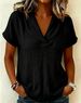 Women's Summer Knitted Top Short Sleeve Peter Pan Collar Casual Style European American New 2026 Independent Website_ecoleips.com