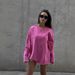 Casual European And American Women's Clothing Solid Color Round Neck Long-sleeved Top Loose Hem Rough Edge Decorative Sweater_ecoleips.com