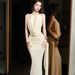 2026 New European And American Ins Wind Deep V Slim Sleeveless Backless Temperament Hip-wrapped Streamer Dress Women_ecoleips.com