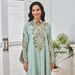 Women's Clothing Middle East Saudi Robe Dubai Travel Party New Rope Embroidery Elegant Long Sleeved Dress Abaya_ecoleips.com