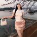 Women's Clothing White Short Sleeved Women's Winter Plus Velvet Slim Fit Hot Girl Short Bottoming Shirt Summer Round Neck Inner Wear_ecoleips.com