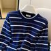 Women's Clothing Style Striped Round Neck Knit Sweater For Women Autumn Long Sleeve For Formal & Casual For Women_ecoleips.com