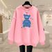 2023 Women's Loose Casual Fleece Lined Thickened Cotton Sweater Pure Cotton Autumn Winter Versatile Top for Women_ecoleips.com