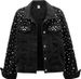 Women’s Clothing New Heavy Duty Diamond Rivet Denim Jacket Women's Long Sleeved Korean Style Loose Slim Fashion Jacket_ecoleips.com