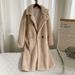 Women's Clothing Fashion Fur Long Coat Warm Thick Lamb Fur Coat Coral Velvet_ecoleips.com
