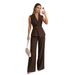 New Trendy European American Cross-border Foreign Trade Women's Clothing, Spring-summer Commuter Fashion, Collared Vest_ecoleips.com